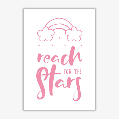 Reach for the stars pink modern fine art print