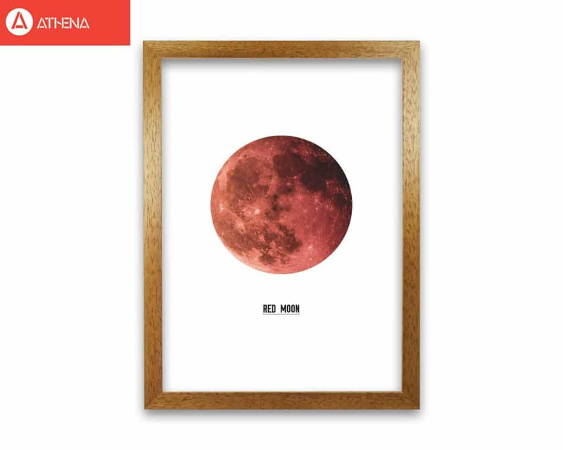Red moon modern fine art print