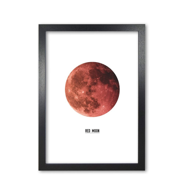Red moon modern fine art print