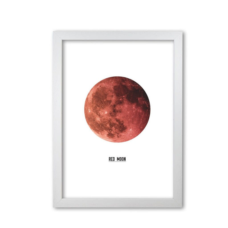 Red moon modern fine art print
