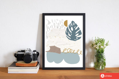 Reef shapes abstract 1 modern fine art print