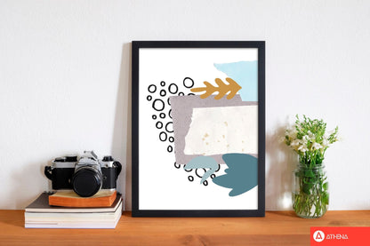 Reef shapes abstract 2 modern fine art print