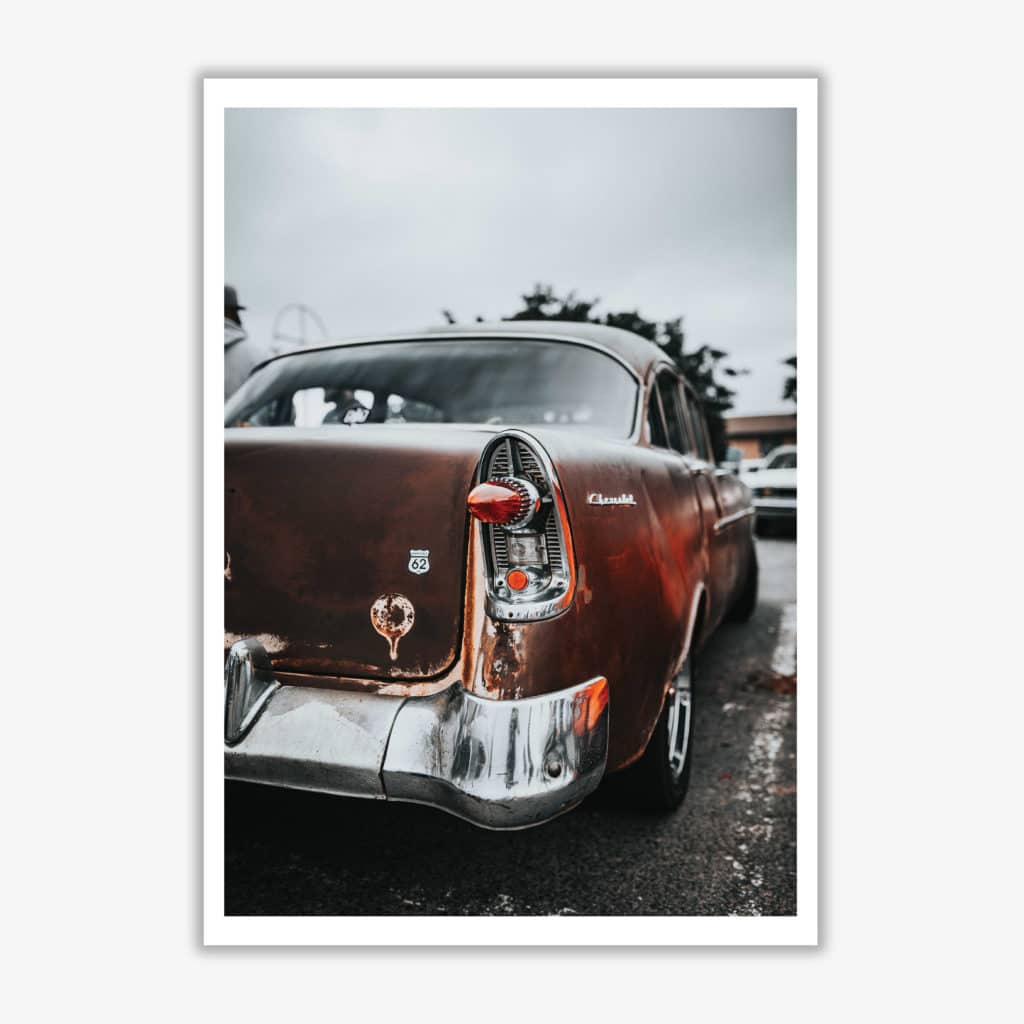 Retro car modern fine art print
