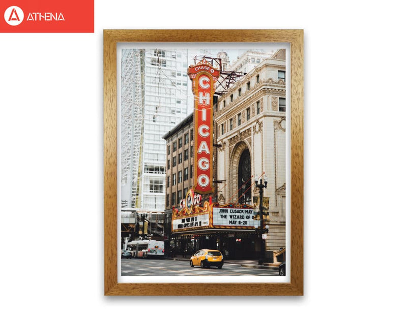 Retro chicago theatre modern fine art print