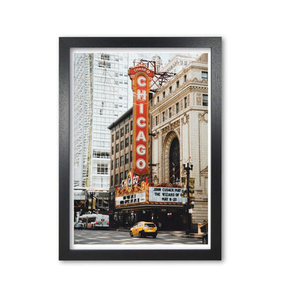 Retro chicago theatre modern fine art print