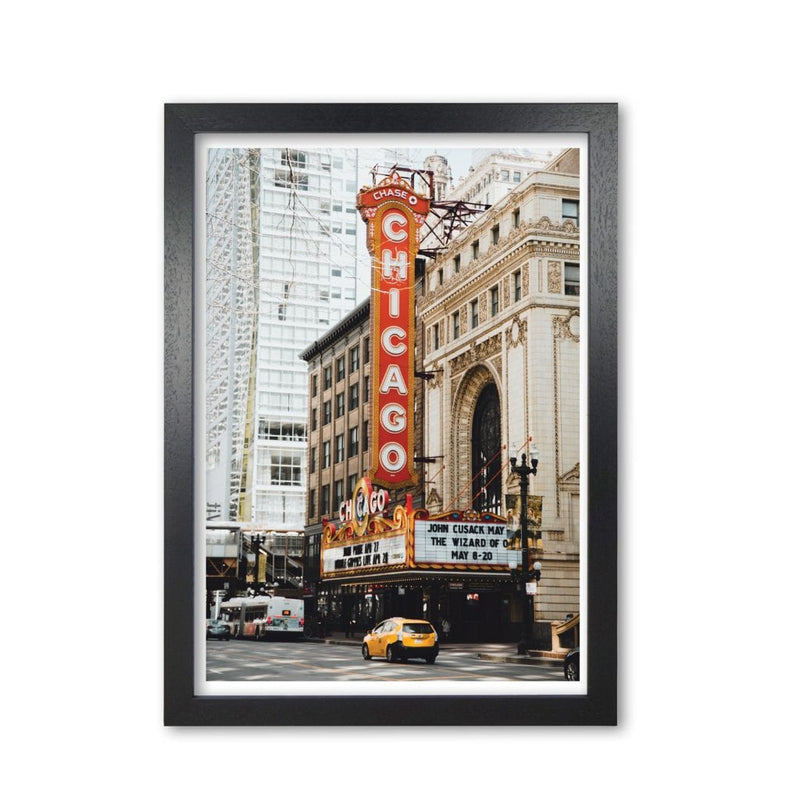 Retro chicago theatre modern fine art print