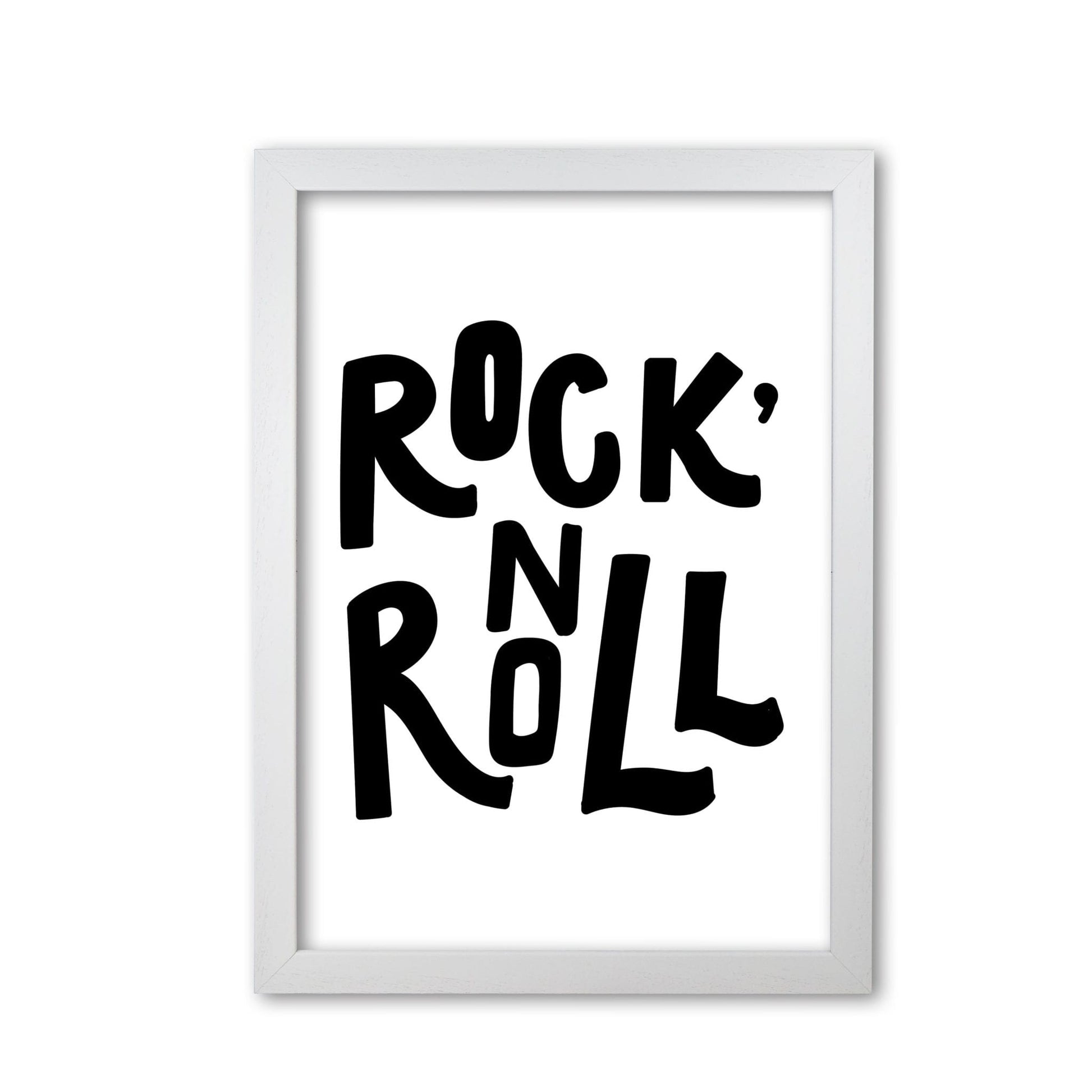 Rock &#39;n roll black modern fine art print