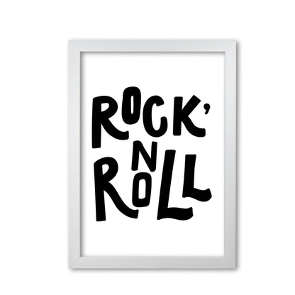 Rock &#39;n roll black modern fine art print