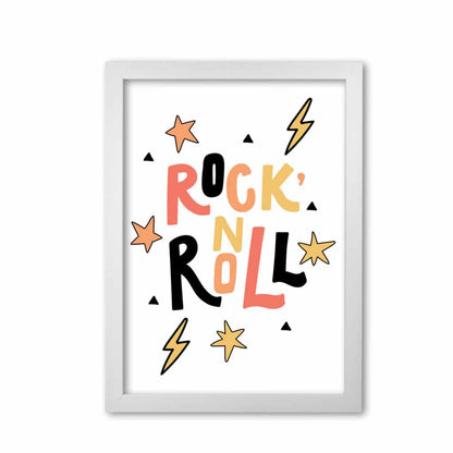 Rock &#39;n roll modern fine art print, framed childrens nursey wall art poster