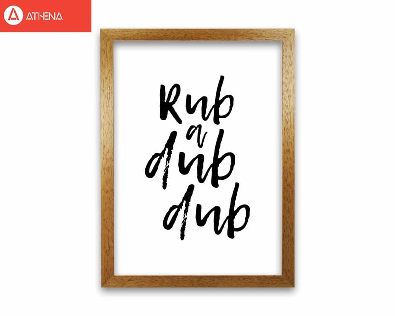 Rub a dub dub, bathroom modern fine art print, framed bathroom wall art