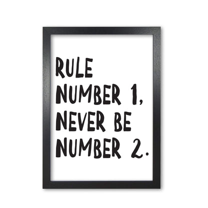 Rule number one modern fine art print
