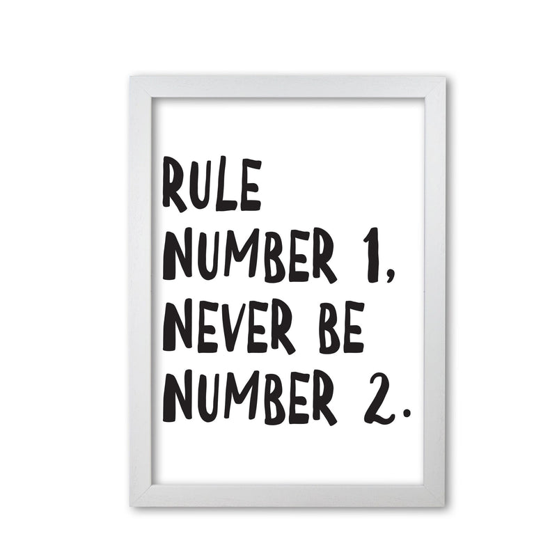 Rule number one modern fine art print