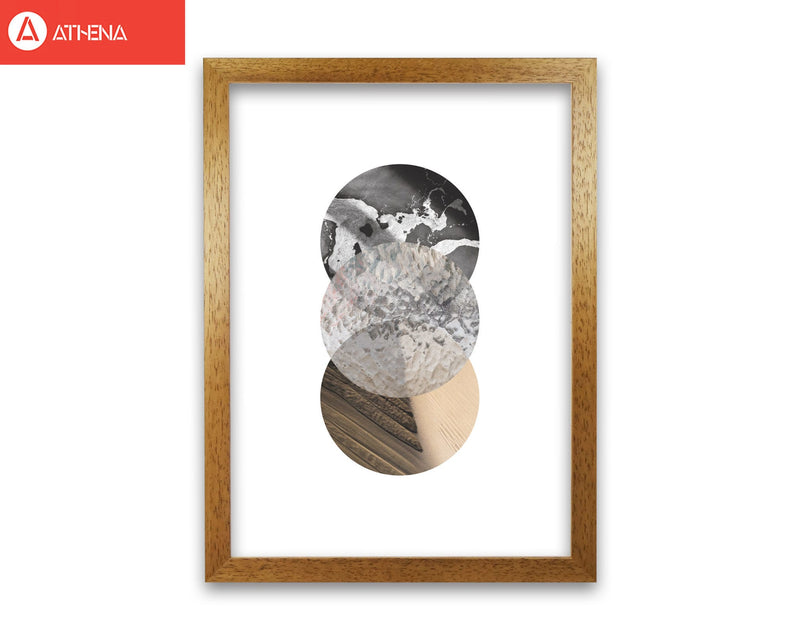 Sand, glass and shadow abstract circles modern fine art print