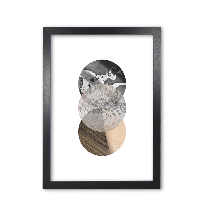 Sand, glass and shadow abstract circles modern fine art print