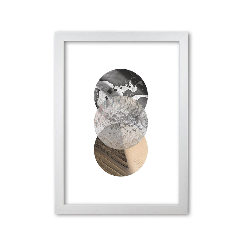 Sand, glass and shadow abstract circles modern fine art print