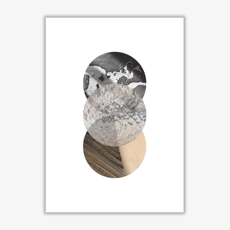 Sand, glass and shadow abstract circles modern fine art print