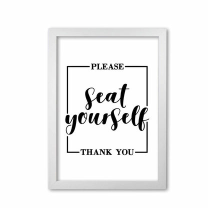 Seat yourself, bathroom modern fine art print, framed bathroom wall art