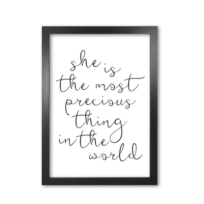 She is the most precious thing black modern fine art print