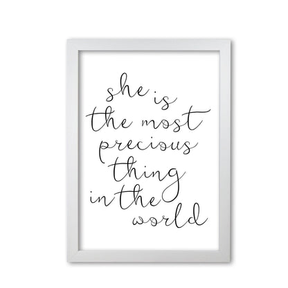 She is the most precious thing black modern fine art print