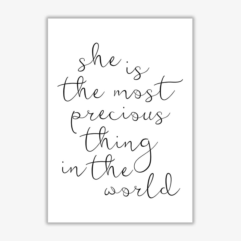She is the most precious thing black modern fine art print