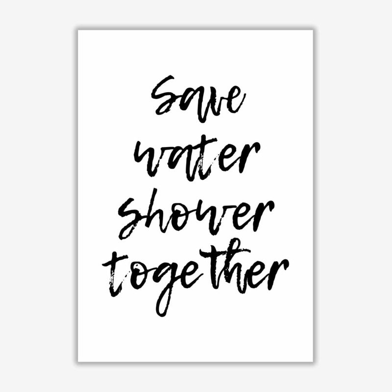 Shower together, bathroom modern fine art print, framed bathroom wall art