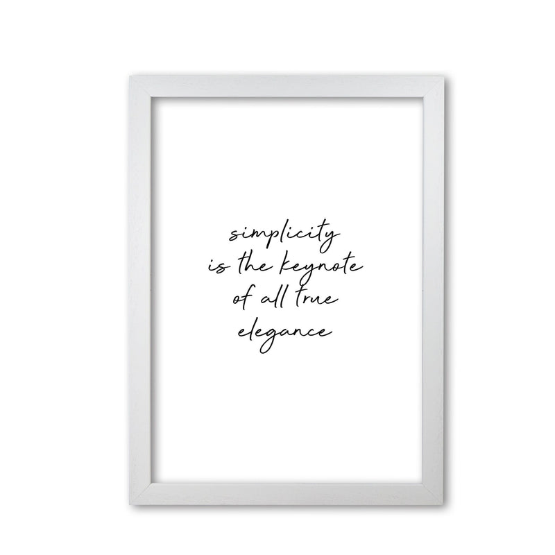 Simplicity is the keynote quote fine art print by orara studio