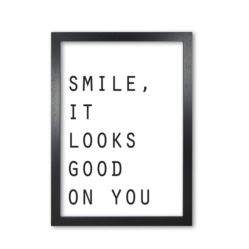 Smile, it looks good on you modern fine art print