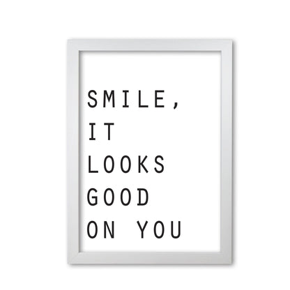 Smile, it looks good on you modern fine art print