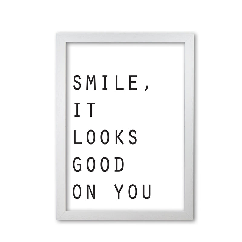 Smile, it looks good on you modern fine art print