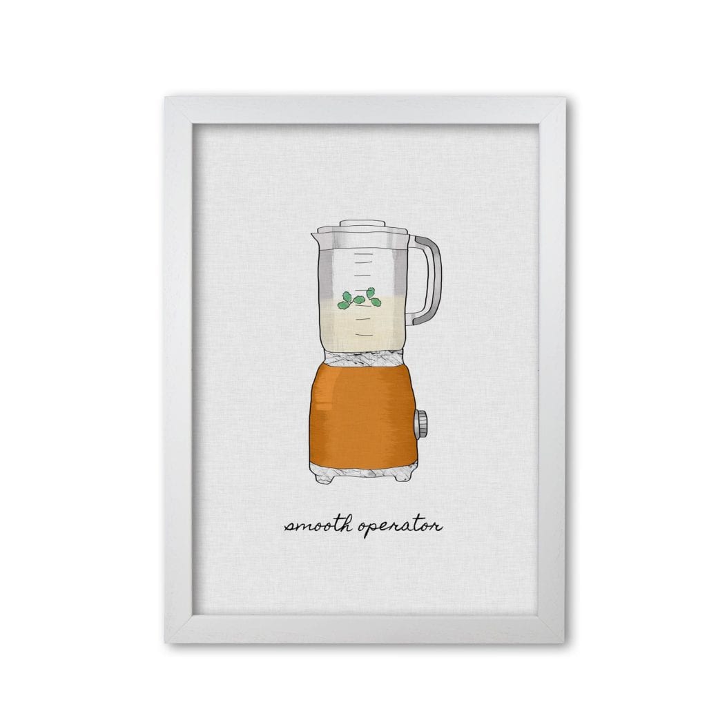 Smooth operator fine art print by orara studio, framed kitchen wall art