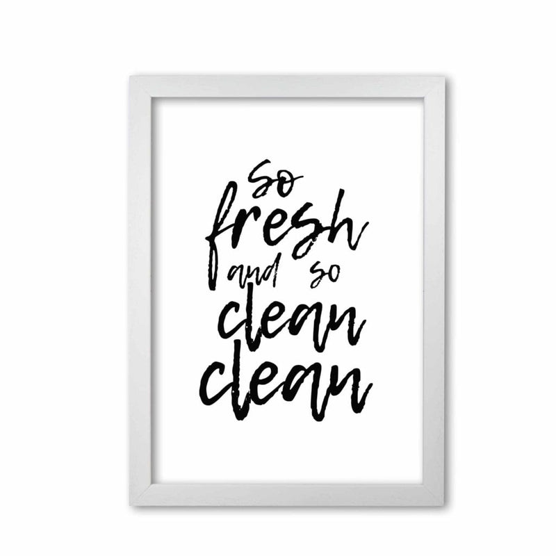 So fresh and so clean, bathroom modern fine art print, framed bathroom wall art