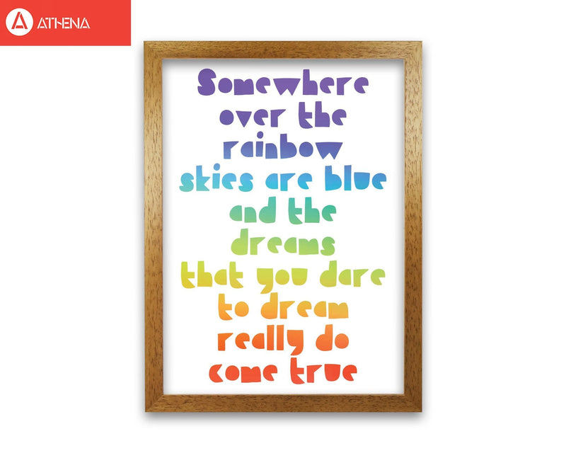 Somewhere over the rainbow multi modern fine art print