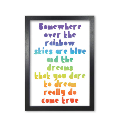 Somewhere over the rainbow multi modern fine art print