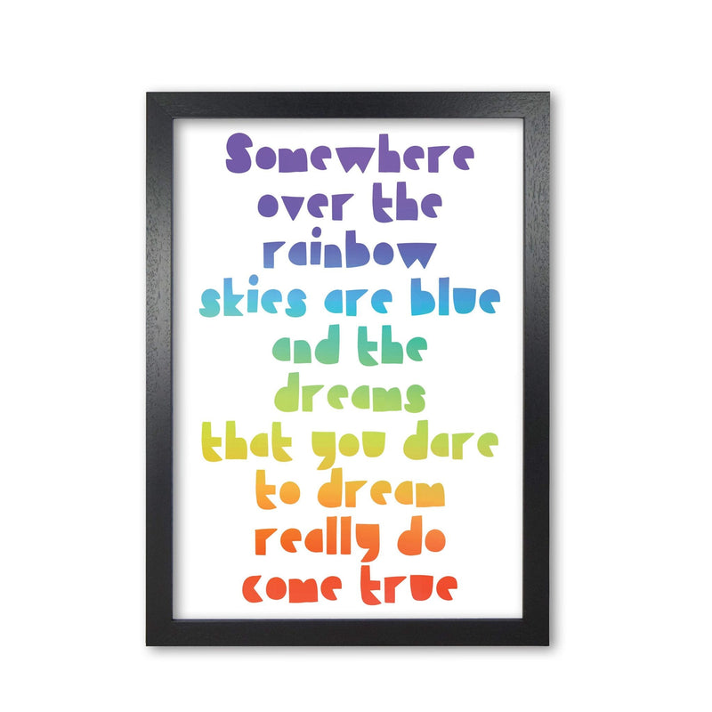 Somewhere over the rainbow multi modern fine art print