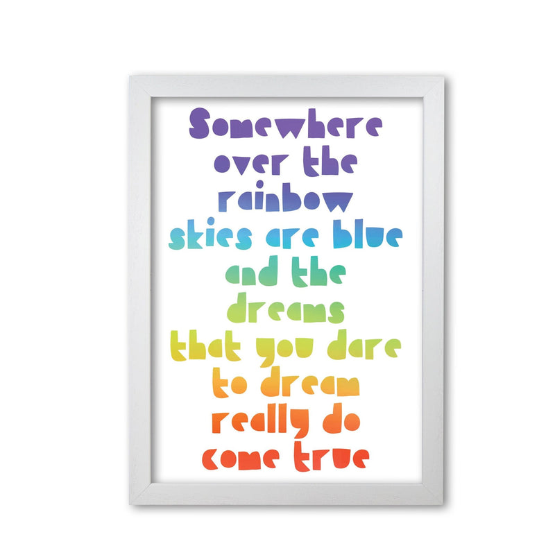 Somewhere over the rainbow multi modern fine art print