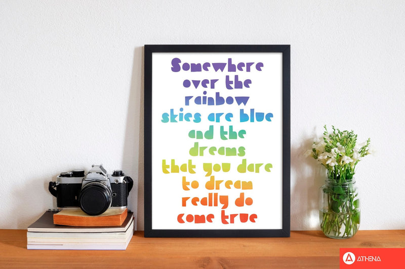 Somewhere over the rainbow multi modern fine art print