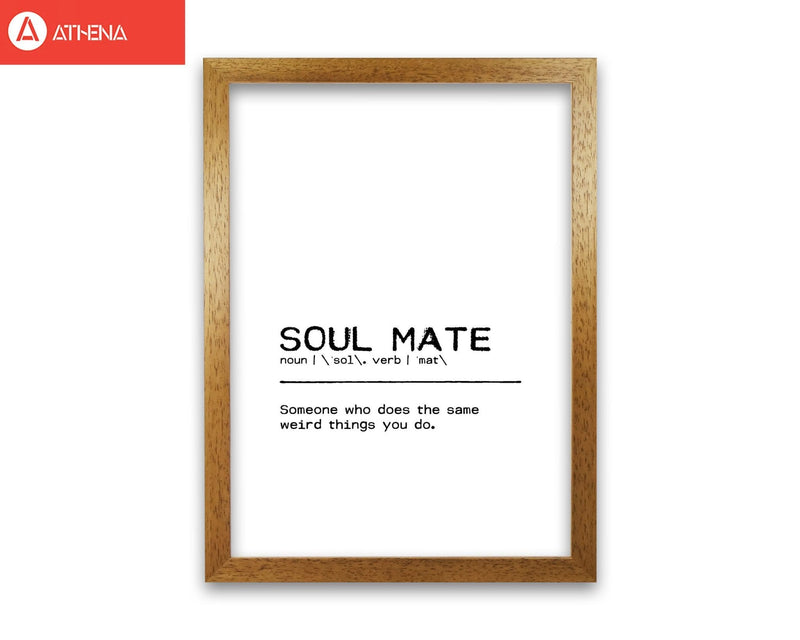 Soul mate weird definition quote fine art print by orara studio