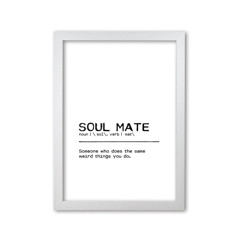 Soul mate weird definition quote fine art print by orara studio