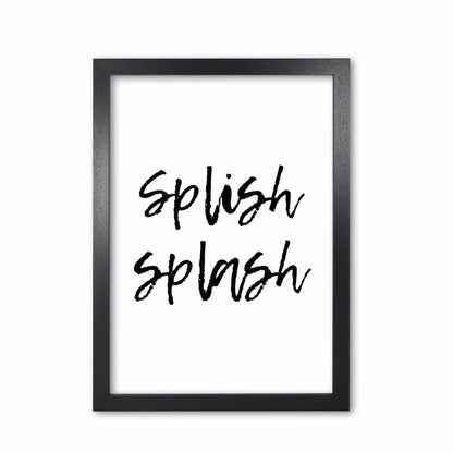 Splish splash, bathroom modern fine art print, framed bathroom wall art