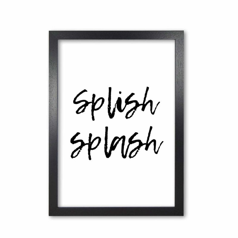 Splish splash, bathroom modern fine art print, framed bathroom wall art