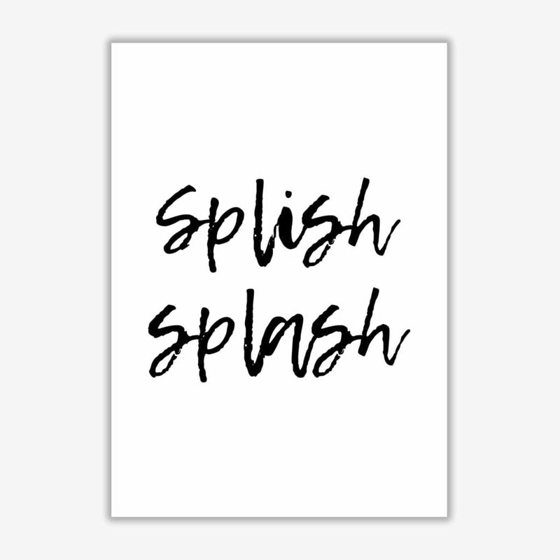 Splish splash, bathroom modern fine art print, framed bathroom wall art