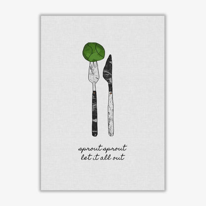 Sprout sprout fine art print by orara studio, framed kitchen wall art