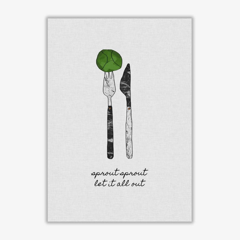 Sprout sprout fine art print by orara studio, framed kitchen wall art