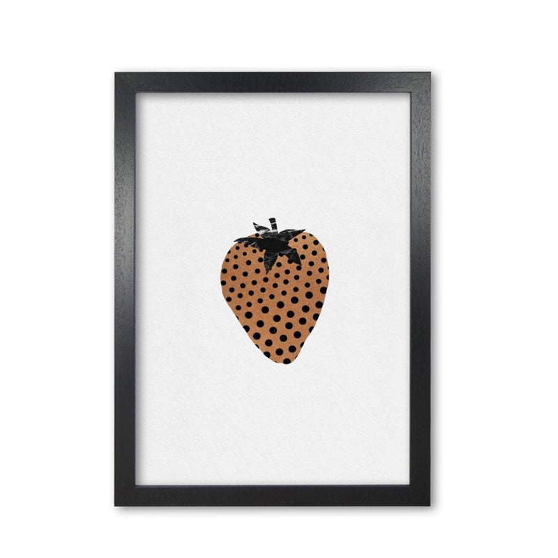 Strawberry fruit illustration fine art print by orara studio, framed kitchen wall art
