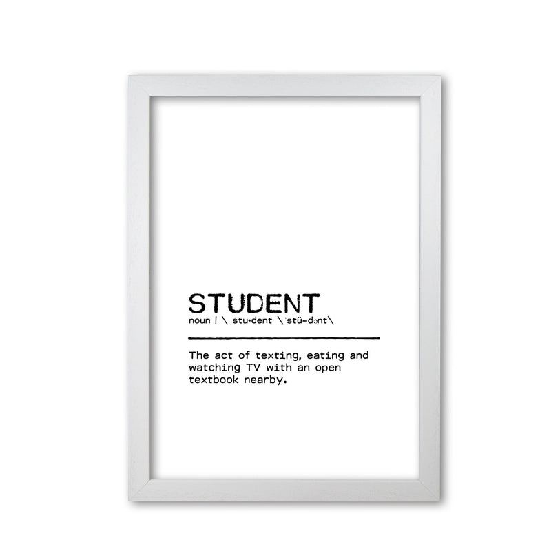 Student art of definition quote fine art print by orara studio