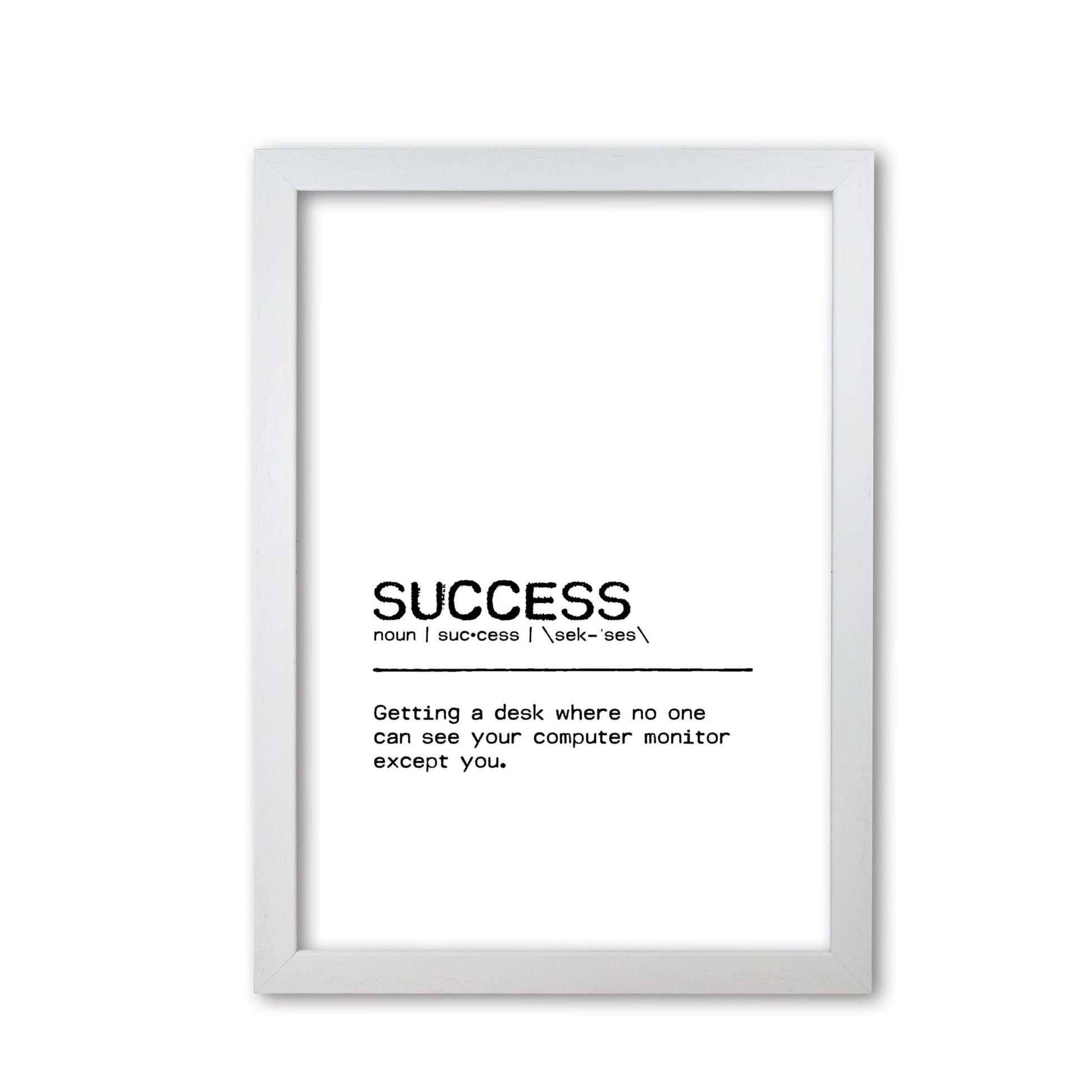 Success desk definition quote fine art print by orara studio