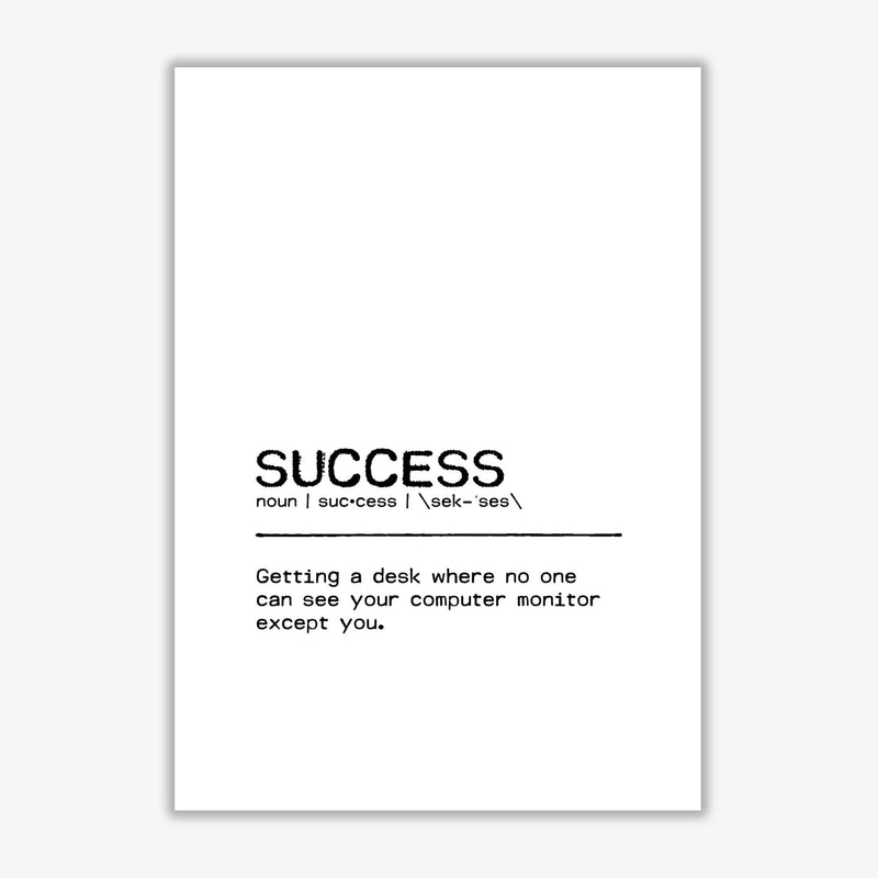 Success desk definition quote fine art print by orara studio
