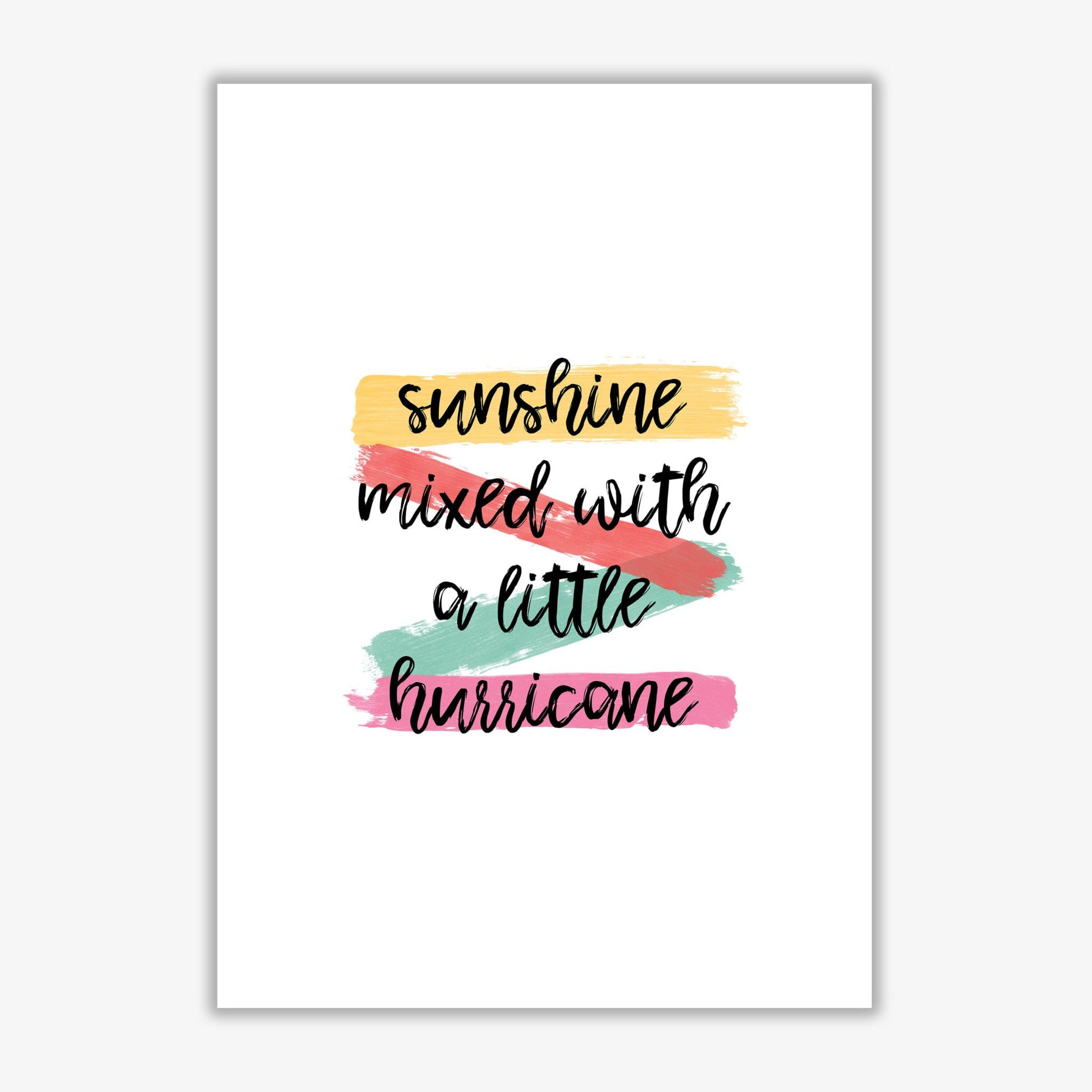 Sunshine mixed with a little hurricane fine art print by orara studio