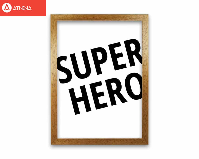 Superhero modern fine art print, framed childrens nursey wall art poster