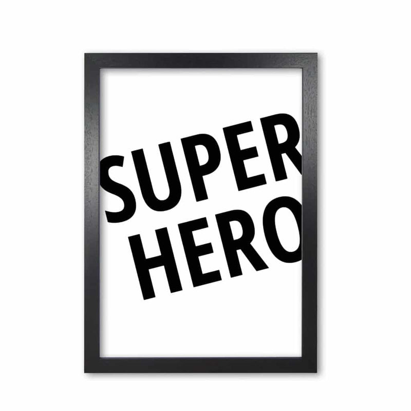 Superhero modern fine art print, framed childrens nursey wall art poster
